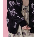 ネコスカラーUVジャガードカーディガン | ScoLar | 詳細画像7 