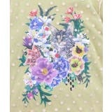 ドットチュール重ね花ネコ柄Tシャツ | ScoLar | 詳細画像12