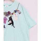 天日干しアニマルぬい刺繍Tシャツ | ScoLar | 詳細画像14 