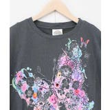 水彩タッチ花蝶プリントTシャツ | ScoLar | 詳細画像12 