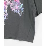 水彩タッチ花蝶プリントTシャツ | ScoLar | 詳細画像14 