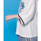 カラフルポップ柄ローズジャガードTシャツ | ScoLar | 詳細画像4
