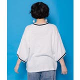 カラフルポップ柄ローズジャガードTシャツ | ScoLar | 詳細画像5