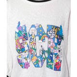 カラフルポップ柄ローズジャガードTシャツ | ScoLar | 詳細画像6