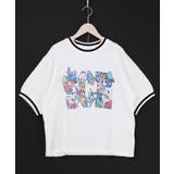 カラフルポップ柄ローズジャガードTシャツ | ScoLar | 詳細画像7