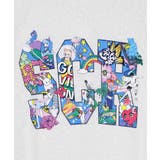 カラフルポップ柄ローズジャガードTシャツ | ScoLar | 詳細画像8