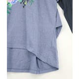 ソフトチュール×花ネコ柄 レイヤード風プルオーバー | ScoLar | 詳細画像9