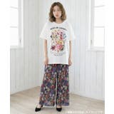 ポジティブ花コラージュ柄チュニック | ScoLar | 詳細画像1