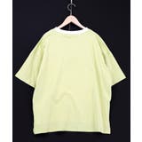 花ネコピクニック柄配色Tシャツ | ScoLar | 詳細画像10