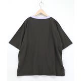 花ネコピクニック柄配色Tシャツ | ScoLar | 詳細画像14