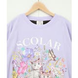 花ネコピクニック柄配色Tシャツ | ScoLar | 詳細画像16