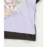 花ネコピクニック柄配色Tシャツ | ScoLar | 詳細画像18