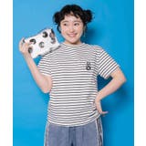 チャコールグレー | スカラーちゃんポーチ付き3柄展開キャラ刺繍Tシャツ | ScoLar