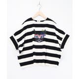 オフホワイト | グラサンネコちゃんボーダープルオーバー | ScoLar