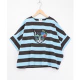 チャコールグレー | グラサンネコちゃんボーダープルオーバー | ScoLar