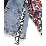 花ネコ柄ジャージ×デニム 異素材切替ブルゾン | ScoLar | 詳細画像16