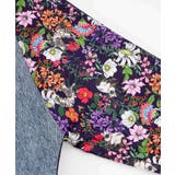 花ネコ柄ジャージ×デニム 異素材切替ブルゾン | ScoLar | 詳細画像17