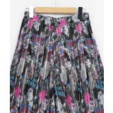 花ネコ柄ランダムプリーツパンツ | ScoLar | 詳細画像18 