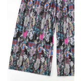 花ネコ柄ランダムプリーツパンツ | ScoLar | 詳細画像19 