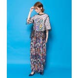 花ネコ柄ランダムプリーツパンツ | ScoLar | 詳細画像7 