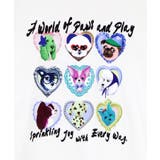 額縁わんちゃんベロアテープ付きTシャツ | ScoLar | 詳細画像1