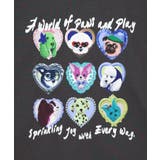 額縁わんちゃんベロアテープ付きTシャツ | ScoLar | 詳細画像2