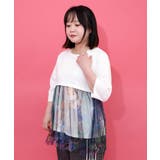 キノコの惑星柄チュール切替プルオーバー | ScoLar | 詳細画像2