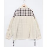 リボンウサギ刺繍チェック切替シャツ | ScoLar | 詳細画像10