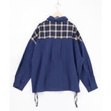 リボンウサギ刺繍チェック切替シャツ | ScoLar | 詳細画像12