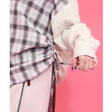 リボンウサギ刺繍チェック切替シャツ | ScoLar | 詳細画像5