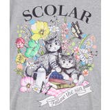 花ネコピクニック柄 天竺×レースワンピース | ScoLar | 詳細画像11