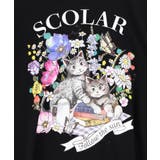 花ネコピクニック柄 天竺×レースワンピース | ScoLar | 詳細画像13