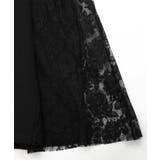 花ネコピクニック柄 天竺×レースワンピース | ScoLar | 詳細画像17