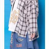 レトロ柄チェック切替カーディガン | ScoLar | 詳細画像9