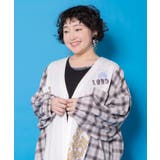 レトロ柄チェック切替カーディガン | ScoLar | 詳細画像6