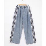 蝶ラインテープ付きデニムパンツ | ScoLar | 詳細画像15