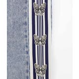 蝶ラインテープ付きデニムパンツ | ScoLar | 詳細画像17