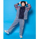 蝶ラインテープ付きデニムパンツ | ScoLar | 詳細画像2