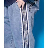 蝶ラインテープ付きデニムパンツ | ScoLar | 詳細画像6