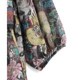 花ネコ柄シアー素材ティアードシャツワンピ | ScoLar | 詳細画像22