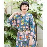 ブルー | orion×ScoLar トロピカルポップ缶総柄シャツ | ScoLar