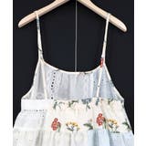 花刺繍×コットンレース×シアー 異素材キャミワンピース | ScoLar | 詳細画像16