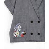花ネコ刺繍入り半袖ジャケット | ScoLar | 詳細画像14