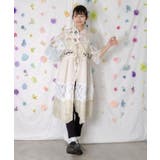 アイボリー | ストライプorチェック パンダ刺繍キャミワンピース | ScoLar
