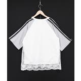 花チュールレース重ねユニフォーム風Tシャツ | ScoLar | 詳細画像9