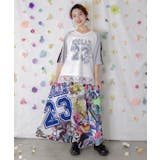 花チュールレース重ねユニフォーム風Tシャツ | ScoLar | 詳細画像1