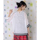 メッシュ×花柄レース 異素材Tシャツ | ScoLar | 詳細画像4