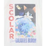 ネコ宇宙柄 チュール重ねTシャツ | ScoLar | 詳細画像7