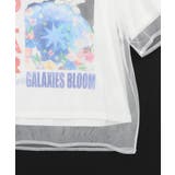 ネコ宇宙柄 チュール重ねTシャツ | ScoLar | 詳細画像11