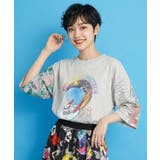 花ネコ袖柄切替 フクミン・モケの宇宙大冒険プルオーバー | ScoLar | 詳細画像8